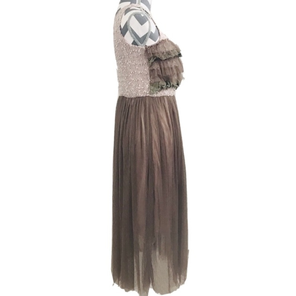 Anthropologie A'reve Romantic Tiered Tulle Midi Dress - Size S - Picture 9 of 12